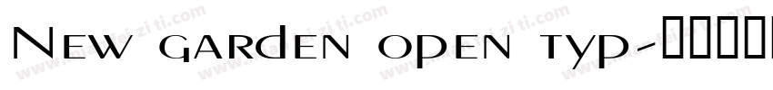 New garden open typ字体转换